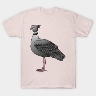 Southern screamer bird cartoon illustration T-Shirt